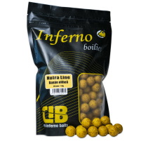 Carp Inferno Boilies Nutra Line - Banán/Oliheň|24 mm 1 kg