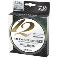 DAIWA - Šňůra Morethan 12 braid EX+SI lime green 0,18mm 16,2kg 135m