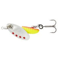 SAVAGE GEAR - Třpytka Grub Spinner, vel. 2, 5,8g, Silver Red Yellow