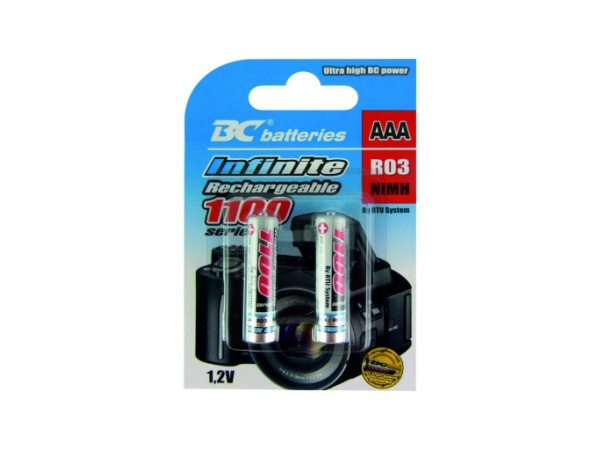 BC - Baterie - Nabíjecí NiMH mikrotužková (AA) baterie BC batteries Infinite bal: 2ks