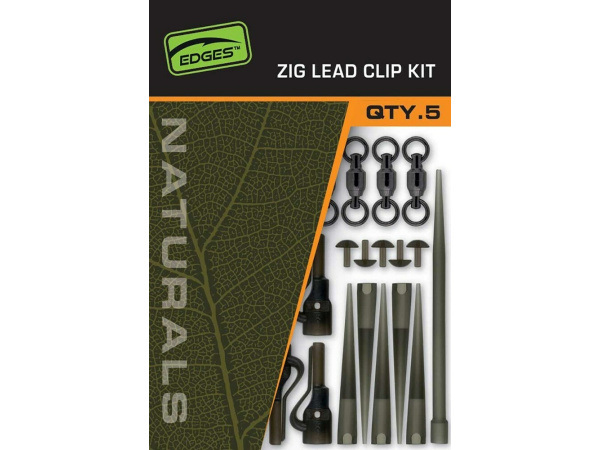 FOX - Montáž Naturals Zig Lead Clip Kit, 5ks