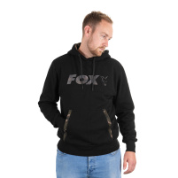 FOX - Mikina black/camo print hoody vel. XXL