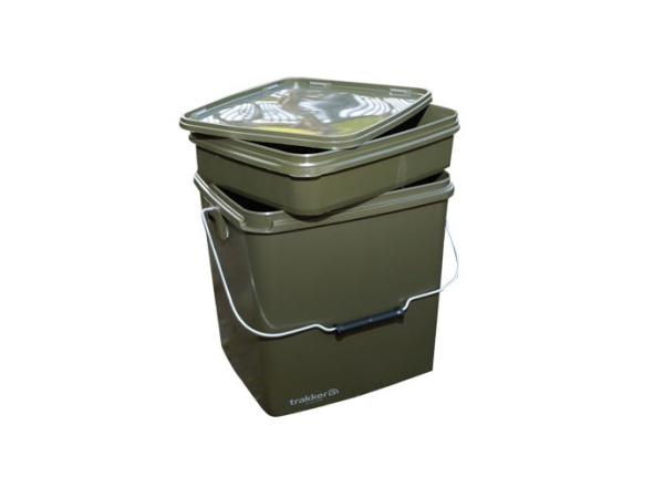 Trakker Products Trakker Plastový box na návnady a nástrahy - 13 Ltr Olive Square Container inl. Tray