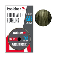 Trakker Návazcová šňůrka Raid Braided Hooklink 20m 35lb, 0,400mm