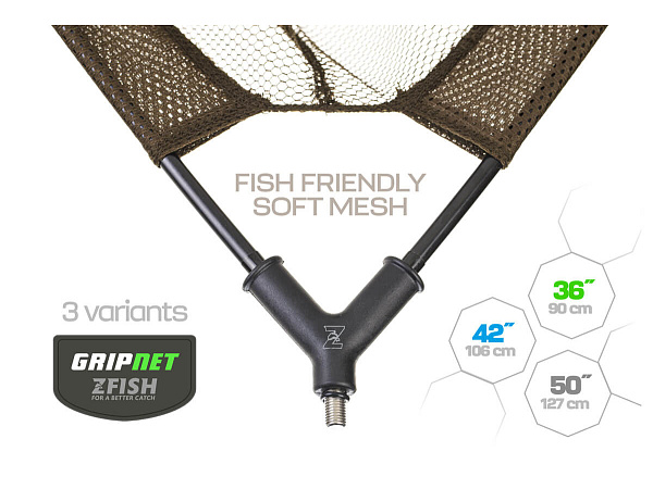 ZFISH Podběráková Hlava Gripnet Landing Net 42"