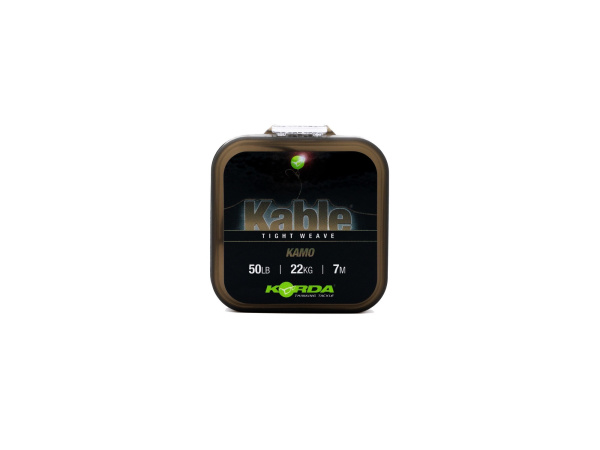 KORDA Olověná Šňůrka Kable Tight Weave 7 m Camo