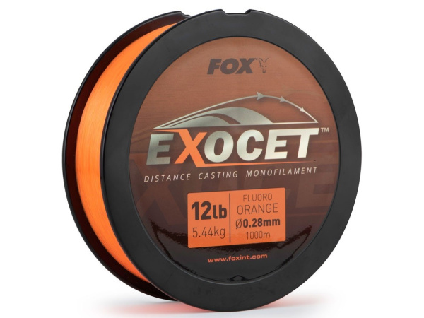 FOX Vlasec EXOCET fluoro orange mono 1000m
