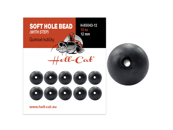 Hell-Cat Gumové kuličky Soft Hole Bead (with step) 10ks|vel.12mm