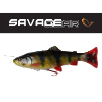 SAVAGE GEAR - Nástraha 4D Line thru pulsetail trout s trojháčkem 16cm / 51g - Perch