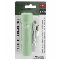 TRIXLINE - Svítilna nabíjecí zelená 1w