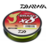 DAIWA - Šňůra J-Braid GRAND X8 Chartreuse - 0,22mm / 19,5kg / 135m