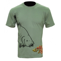 Zfish Tričko Boilie T-shirt Olive Green - Velikost L