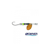 Jigovky.cz - Rotační třpytka Classic Barbless 000 - Orange (black/chartreuse body)