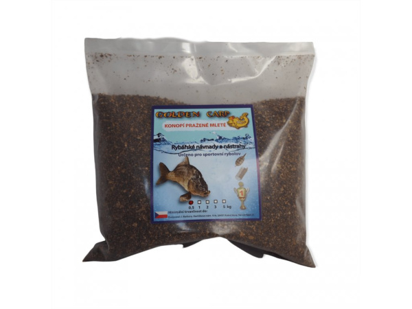 GOLDEN CARP - Konopí pražené mleté 0,5kg