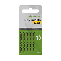 KORUM - Karabinka Smokescreen Link Swivels, 10ks, Large