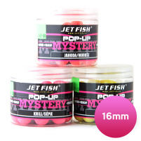 JET FISH - POP UP Boilie MYSTERY 16mm - jahoda/moruše