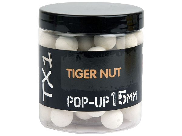 Shimano Plovoucí Boilie TX1 Pop Up Tiger Nut Fluoro White 15mm 80g