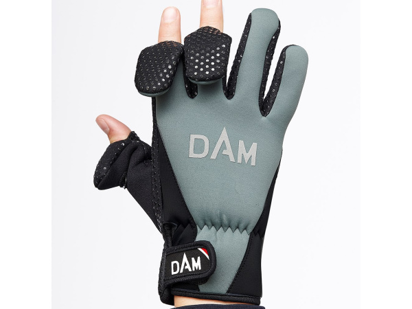 DAM - Rukavice Neoprene fighter glove, black / gray