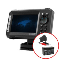 Lowrance - Sonar EAGLE 5 se sondou 50/200 HDI + baterie 12V/7Ah + nabíječka 0,75A/6/12V