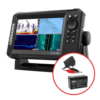 Lowrance - Sonar EAGLE 7 se sondou 50/200 HDI + baterie 12V/7Ah + nabíječka 0,75A/6/12V