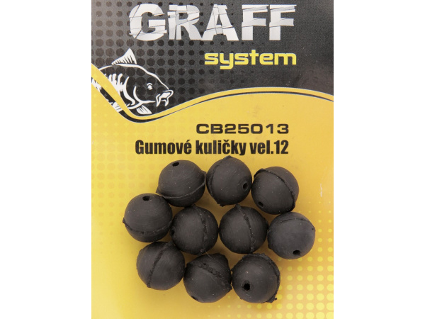 GRAFF - Gumové kuličky černé
