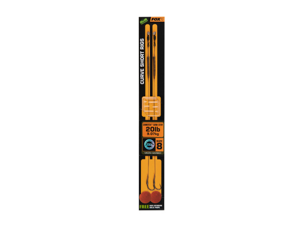 FOX - Hotový návazec Edges Curve Short Rig Camotex Semi Stiff 2ks