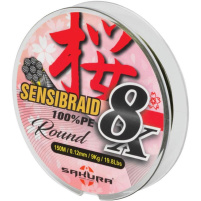 Sakura splétaná šnůra Sensibraid 8X 150m|0,12mm/9kg