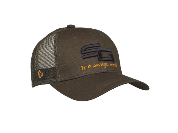 SAVAGE GEAR - Čepice Kšiltovka SG4 cap olive green