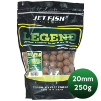 JET FISH - Boilie Legend 20mm 250g - kořeněný tuňák + A.C. broskev