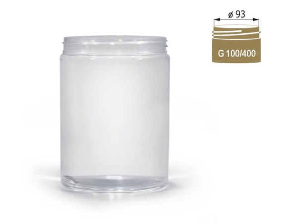 CADOX - Dóza šroubovací s černým víčkem - 1000ml