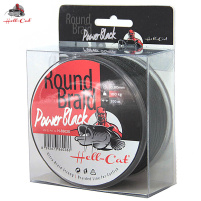 Hell-Cat Splétaná šňůra Round Braid Power Black - 0,80mm / 100kg, 200m