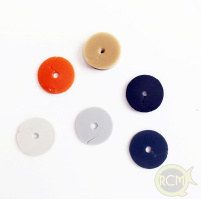 RCM - Záběrová guma čihátko 2ks / 2mm - šedá