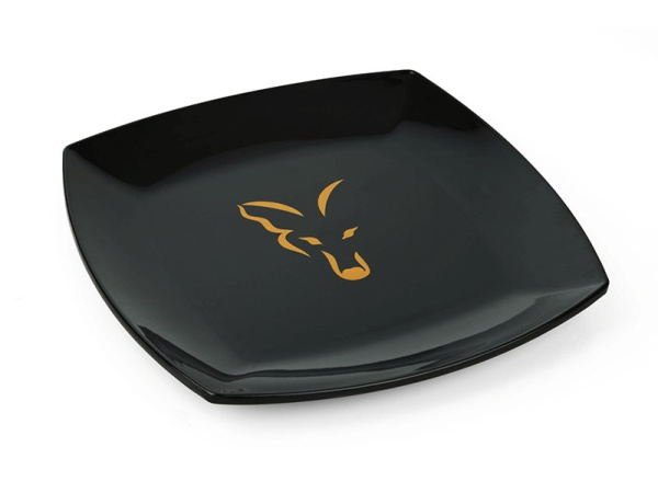 FOX - Talíř černý plastový fox Plates 1 ks