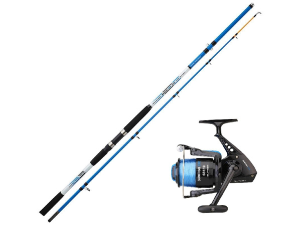 Sunset mořský prut ZXR 270-2 (100-200g), 2-díl + naviják Sunfish ZXR 651 FD