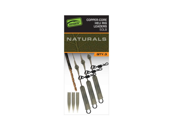 Fox montáž EDGES Naturals Copper Core Heli Leaders
