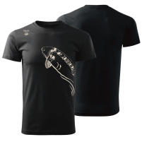 Giants fishing Tričko pánské černé Plavající kapr|vel. 2XL
