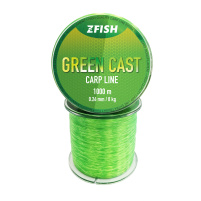 ZFISH Vlasec Green Cast Carp Line 1000m - Průměr 0,34 mm