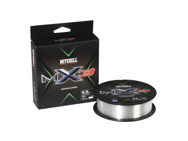 MITCHELL - Vlasec MX3 čirý 0,30mm 300m - VÝPRODEJ!