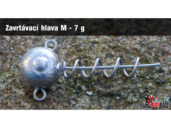 Red Bass - Jig koule zavrtávací vel. M, bal. 2ks