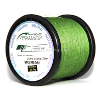 SHIRO - Pletená šňůra zelená - 0,13mm  1000m