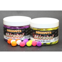 Mikbaits - Boilie Mirabel fluo 150ml, 12mm, půlnoční pomeranč - VÝPRODEJ
