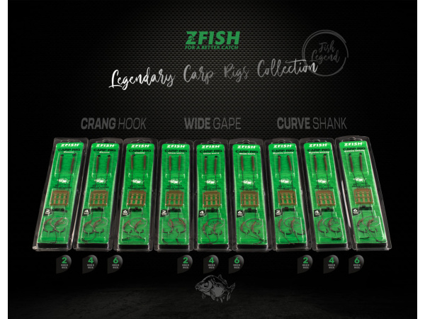 ZFISH Návazec Curve Shank Carp Rig