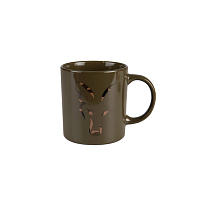 Fox Green and Camo Head Ceramic Mug