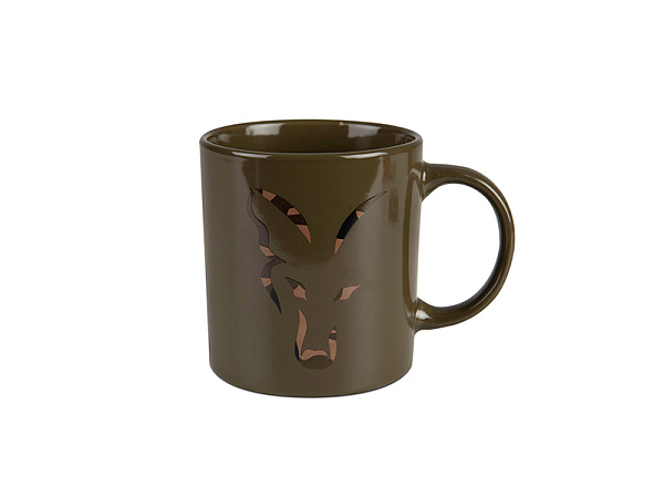 Fox Green and Camo Head Ceramic Mug