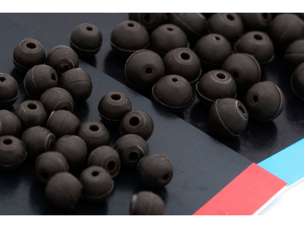 KORDA Gumové korálky Rubber Bead Brown 25ks