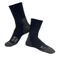 LOVÍME RYBY - Ponožky zimní vel. 26 - 27, šedo/černé (potisk nárt)