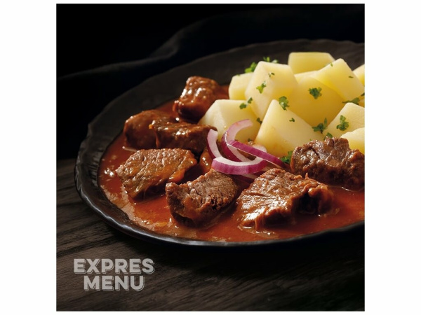 EXPRES MENU - Komplet menu Hovězí guláš s bramborem 500g