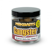 Mikbaits - Rozpustné Boilie Gangster 250ml, 20mm - G2 Krab Ančovička Asa