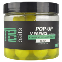 TB baits - Dipované Pop Up 16mm 120g - yellow scopex squid + NHDC