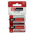 BC - Trixline Extra power zinkochloridová baterie 1,5V R20, 2ks